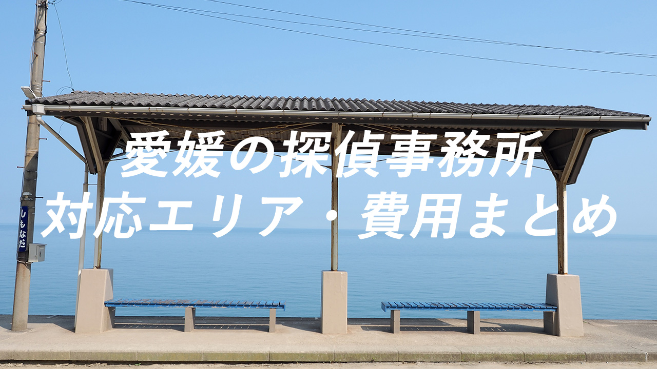 愛媛の探偵事務所 対応エリア・費用まとめ